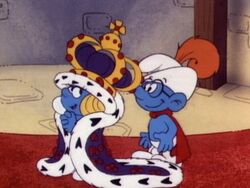 Smurfette becomes the queen of the village for her birthday.