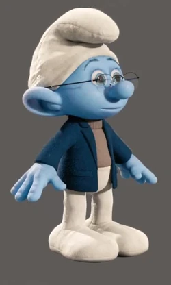 Narrator Smurf Black And White