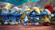 Brainy, Hefty, Clumsy, Smurfette, Smurfblossom and Smurfwillow STLV