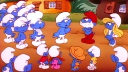 The error with Snappy and Slouchy's clothes.