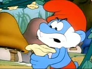 Papa using the telesmurf