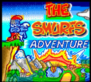 Starting menu of the Smurfs Adventure game