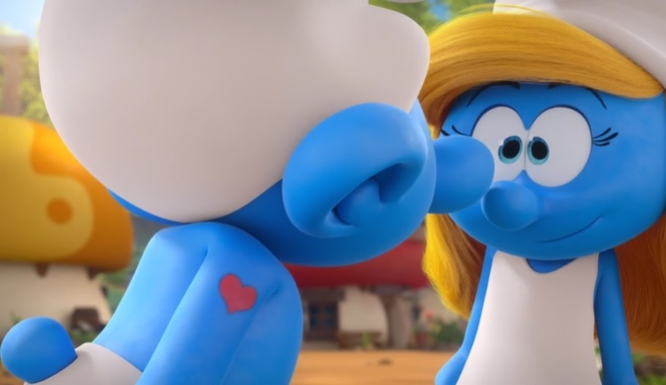 Photos from Smurfs: The Lost Village Stars Hanging With Their Smurf  Characters