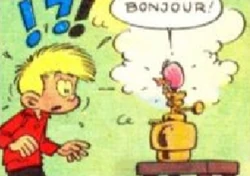 Pierrot meets the genie for the first time