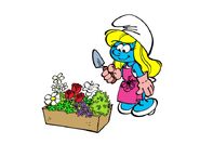 MySmurfyColoring Smurfette Gardener