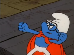 No more mild-mannered Brainy Smurf..