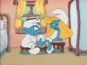 Dabbler just overdoes his medicinal work as Doctor Smurf.