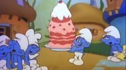 A giant smurfberry Cake