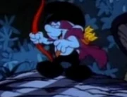 The masked pie smurfer!