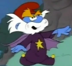 You don't want to mess with Papa Smurf when his magic power has been increased!