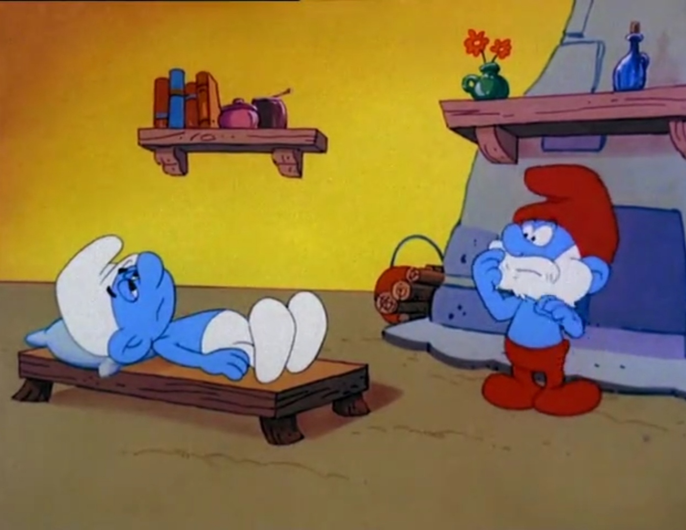 Smurfette Learns to Relax w/ Lazy Smurf! 😴 The Smurfs Full Scene