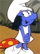 Smurfette as she originally appeared...