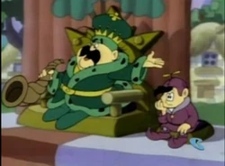 He may not be a musician, but he knows how to play his horn for food!