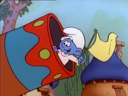 Baby is becoming to be the first Smurfy Cannonball!