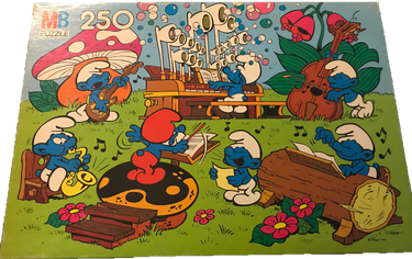 Milton Bradley Smurf Orchestra 250 Piece Puzzle Smurfs Wiki