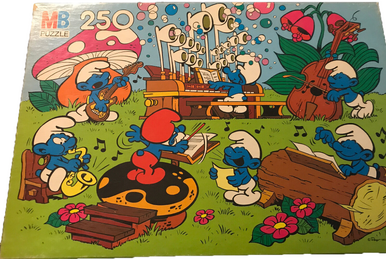 Playskool - Smurfs - Soccer Star - Wood Puzzle 325-8, Smurfs Wiki