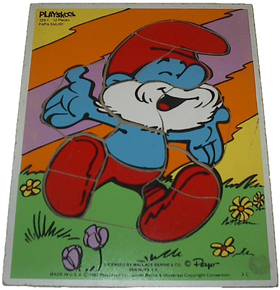 Playskool Papa Smurf Wood Puzzle 325 1 Smurfs Wiki Fandom