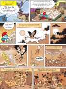 A page telling the origin of Wild Smurf