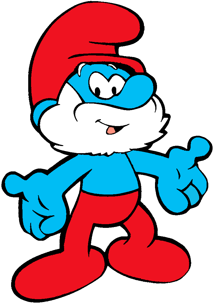 papa smurf face