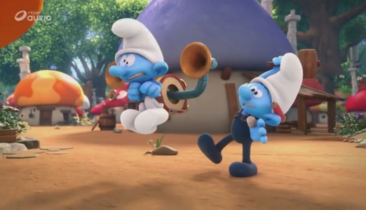 Smurfette Learns to Relax w/ Lazy Smurf! 😴 The Smurfs Full Scene