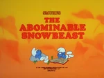 Abominable snowbeast title card