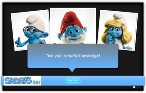 Smurfs quiz invite