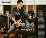 Neil Patrick Harris and his Smurf friends