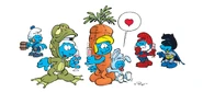 A Smurf disguise in Gutsy (this is not the real because he doesn't exist in the Comic Books Universe)