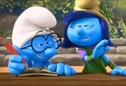 Brainy and Storm giggling in "Smurfy Secrets".
