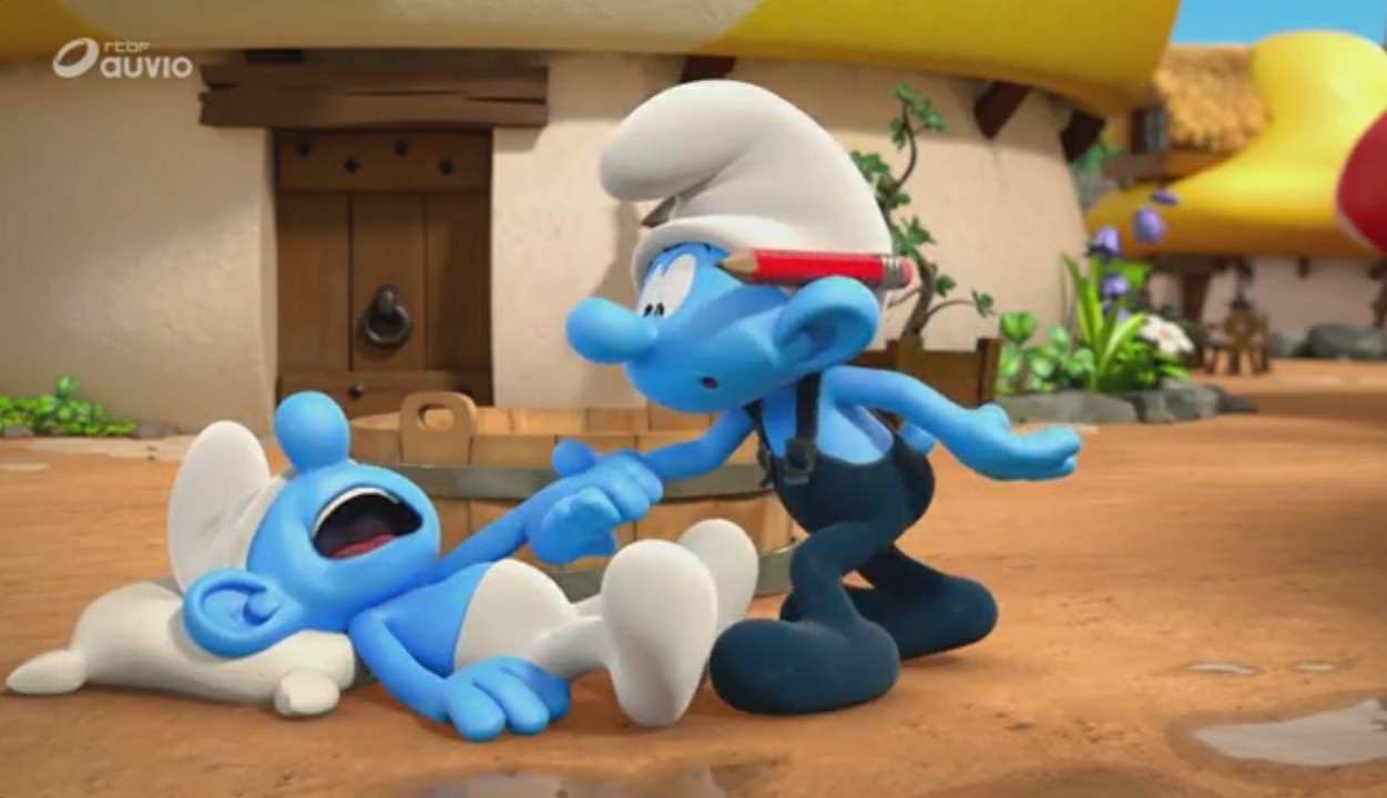 Smurfette Learns to Relax w/ Lazy Smurf! 😴 The Smurfs Full Scene