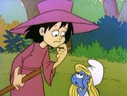 Smurfette and Brenda in The Littlest Witch