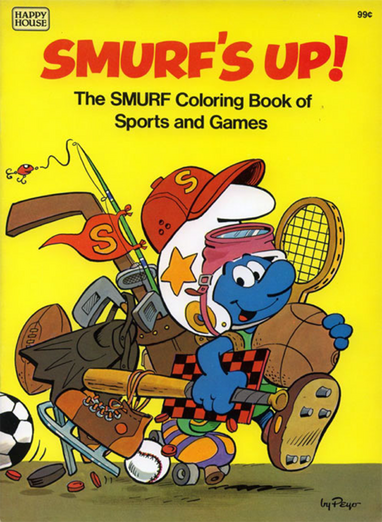 Happy House Smurfs Smurf s Up Coloring Book Smurfs Wiki