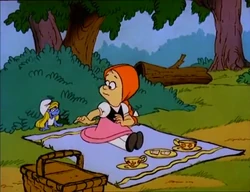 Smurfette finds a friend in Laura