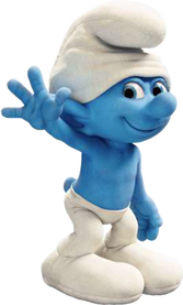 The Smurfs Papa Smurf Blue Sister Clumsy Different Style Models