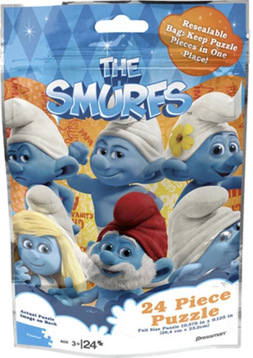 Pressman The Smurfs Six Smurfs 24 Piece Foil Bag Puzzle Smurfs Wiki Fandom