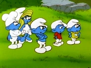 Smurfette with four eyes.