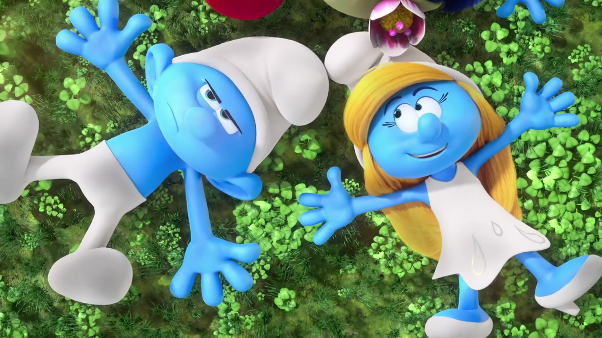 Photos from Smurfs: The Lost Village Stars Hanging With Their Smurf  Characters