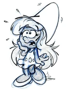 Terrified LD Smurfette Sketch.jpg (284 KB) "Oh my Smurfness!" Drawn on April 24th, 2017.