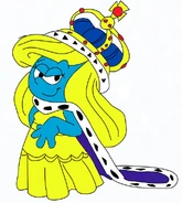 Queen Smurfette Sketch V1.0.jpg (84 KB) Version 2.0 of AHS's Queen Smurfette.