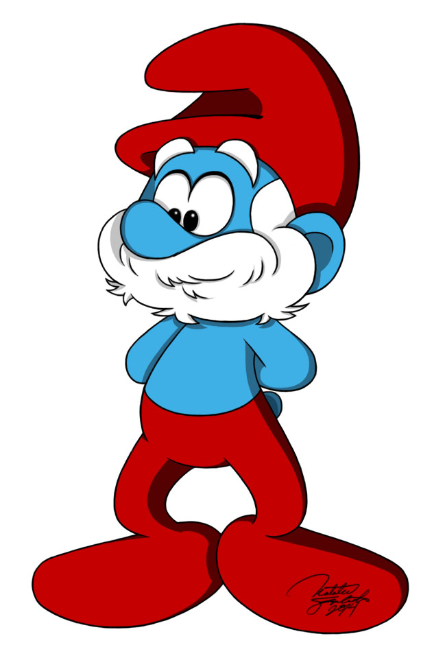 Papa Smurf is one of the oldest Smurfs in the village at over 553 years, an...