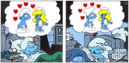 Brainy and Greedy dream of Smurfette