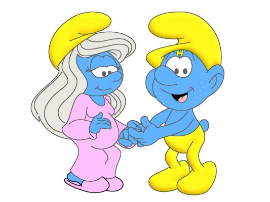 smurfette having a baby