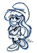 Smurfette S1 Profile.jpg (191 KB) I've been meaning to update her profile at some point, so this will do. Drawn on April 24th, 2017.