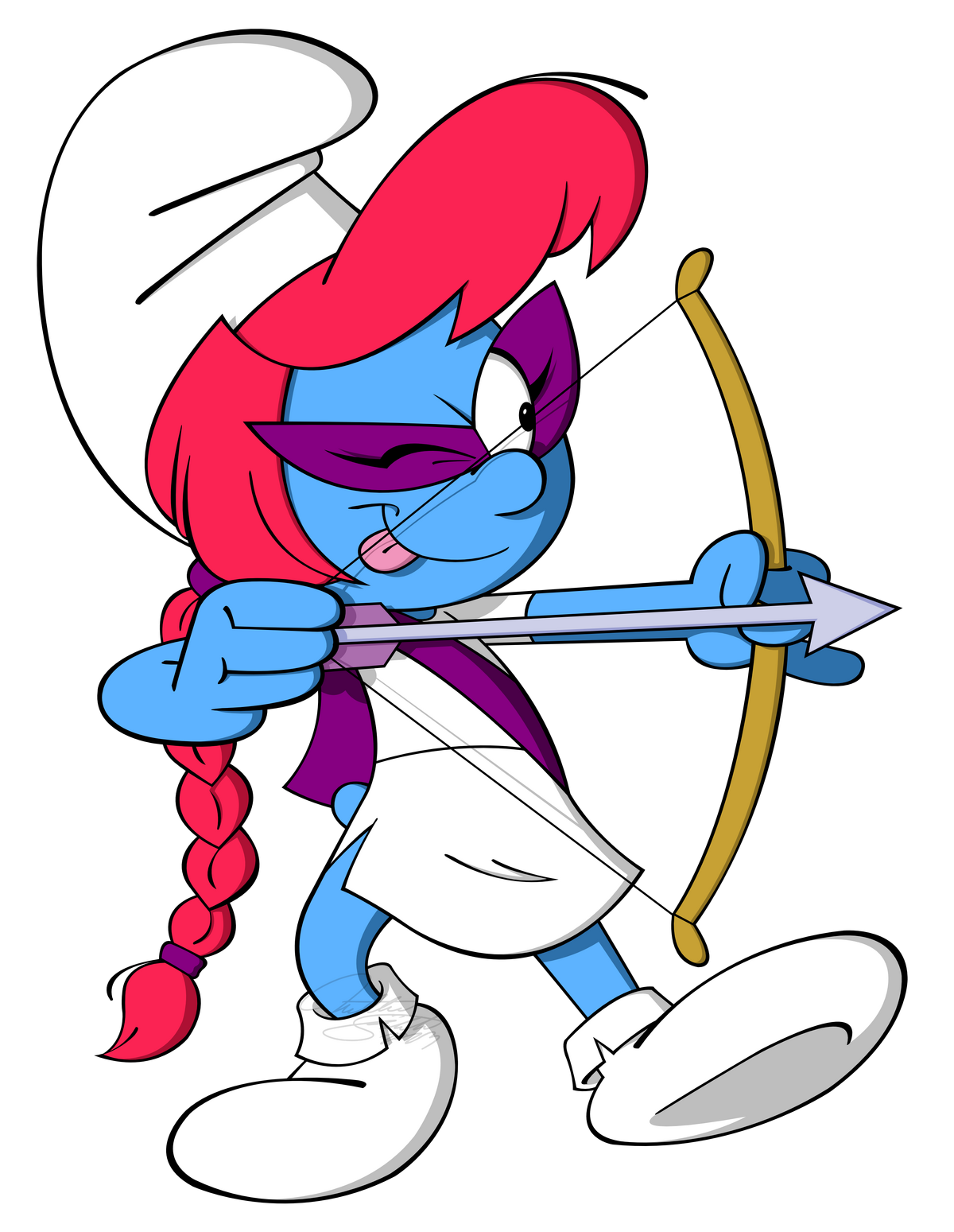 Smurf with red hair hot sale