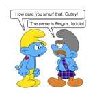 Hefty Scowls At Fergus