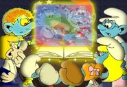 Smurfette sees the future of the Smurfs through the Tome of Tomorrow