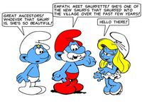 Empath: The Luckiest Smurf - Papa Smurf & Mama Smurfette / Recap - TV Tropes