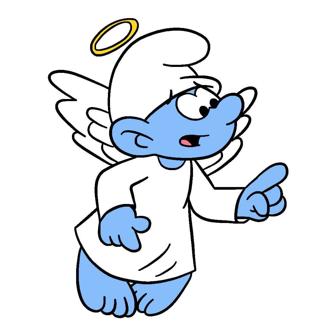 Angel Smurf (The Smurfs Two Sides) Smurfs Fanon Wiki Fandom
