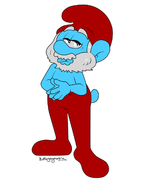Black papa smurf outlet