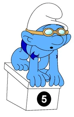 Swimmer In Racing Pose